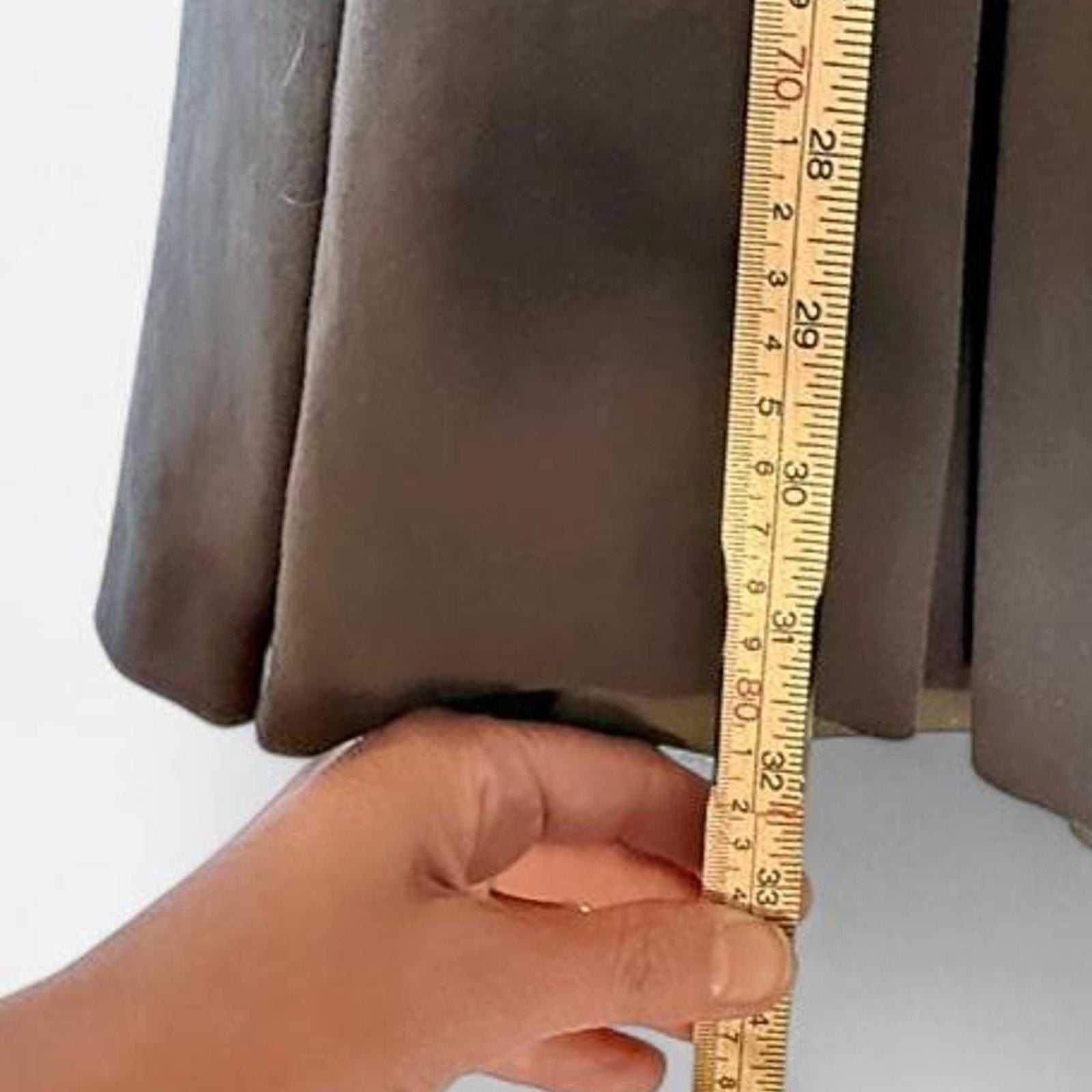 NWT Zara mini dress in gray with hunter green layered skirt and belt, size small