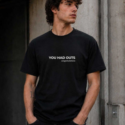 Black funny poker shirt with sarcastic poker humor text, unisex fit, minimalist design
